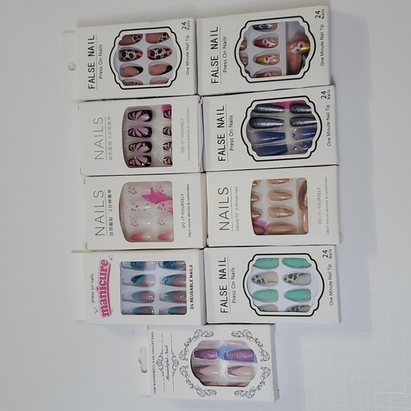 NWOT Press-on Nail Sets (9 sets total) - Picture 1 of 10